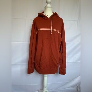 Far West Large Rust Coloured Hoodie Comfy Oversized Pockets 90’s Skater Chillout